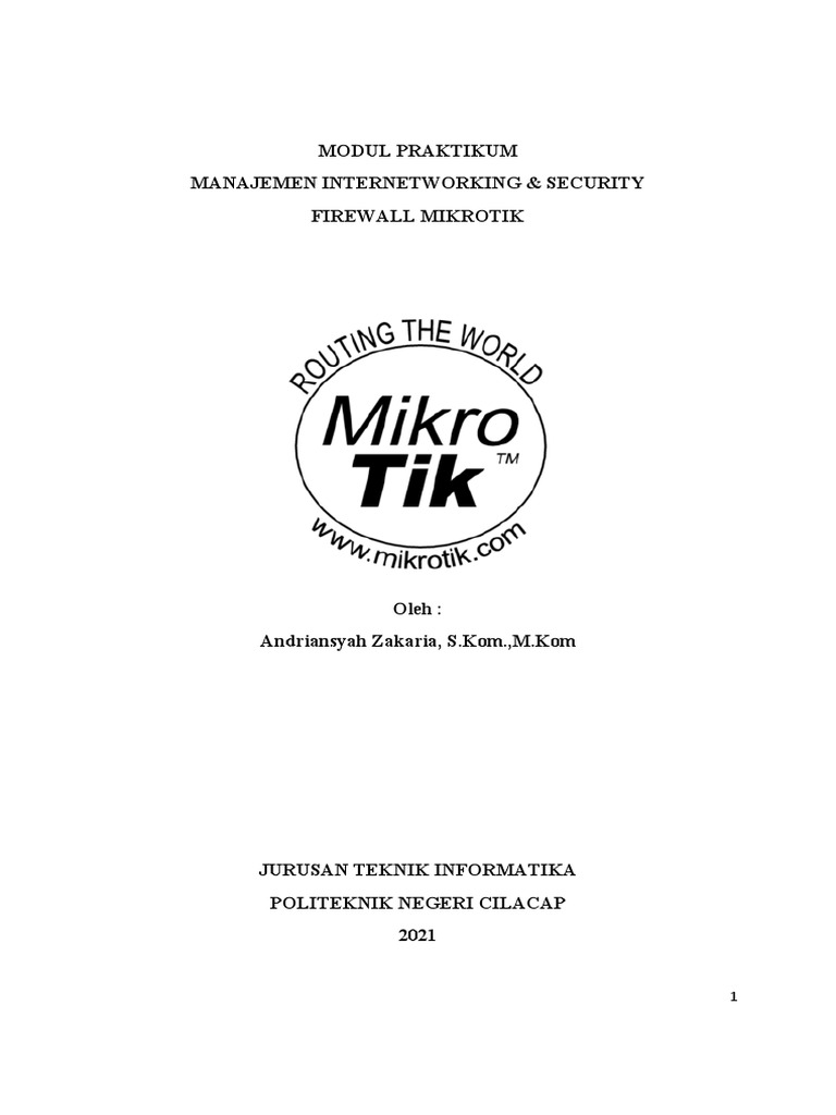 Modul Firewall Mikrotik PDF Free | PDF