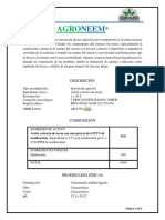 Aceite de neem insecticida agrícola