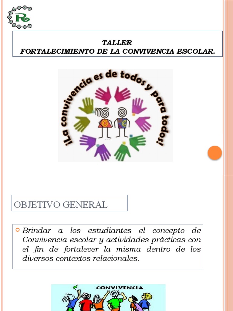 Taller de Fortalecimiento de La Convivencia Escolar | PDF ...