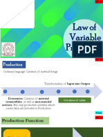 Law of Variable Proportion