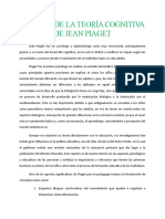 Teoría cognitiva de Piaget: Etapas del desarrollo y aportes a la educación