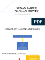 Penyusunan Jadwal Pelaksanaan Proyek