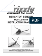 Benchtop Bender Instruction Manual: MODELS H5502
