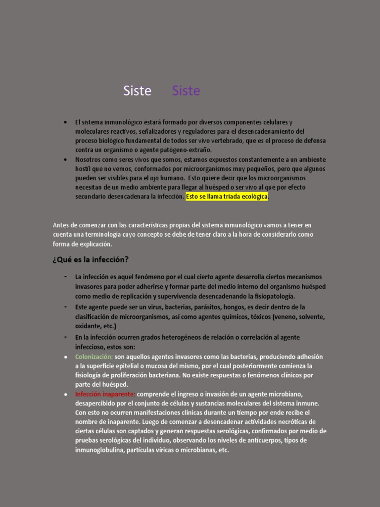 Apuntes De Inmunologia Pdf Sistema Inmune Linfocitos