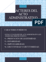 Caracteres Del Acto Administrativo