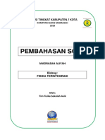 Pembahasan Soal KSM Fisika Aliyah Tk. Kota 2018