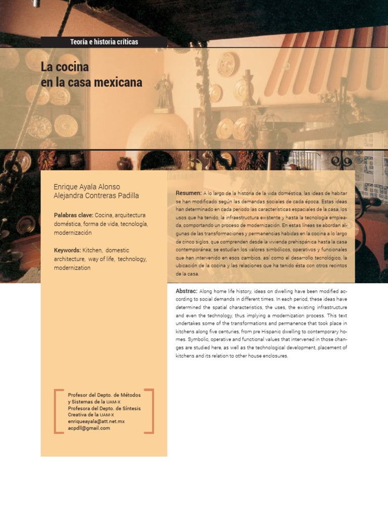 Transformaciones de la cocina mexicana | PDF | Estufa de cocina | Cocina