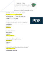 Examen Segundo Parcial Quimica