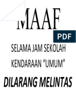 Larangan Melintas