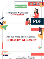 Homeroom Guidance Orientation 2022 2023