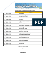 Jadwal Harian Karantina