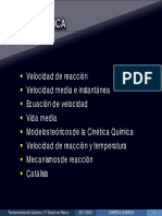 Cinética Química: Velocidad de Reacción, Ecuaciones de Velocidad e Integradas