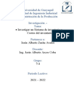 Sistema de Inventario y Costos Del Inventario - Administracion