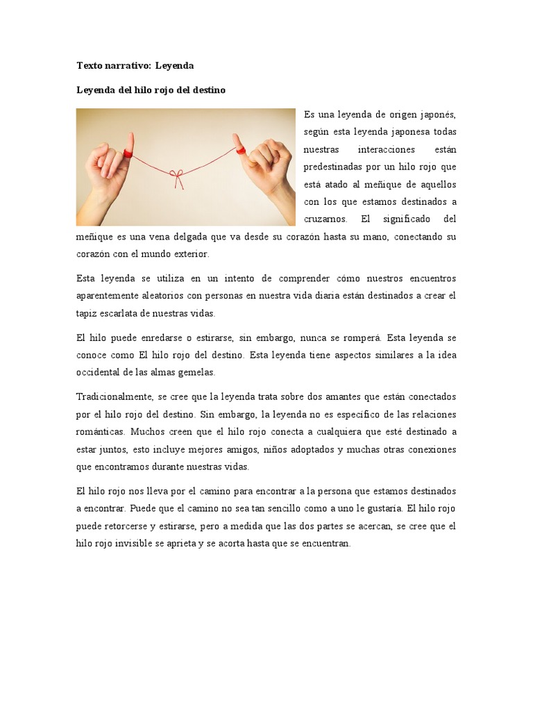 Leyenda Del Hilo Rojo PDF