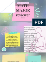 Math Major Reviewer (Part 1)