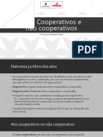 Atos Cooperativos e Dissolução Patrimonial