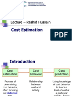 COST ESTIMATION A Class Lecture by Rashid Hussain 1657763473