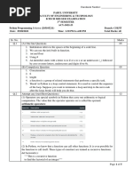 Solution - Python Programming (203105211) Mid Sem