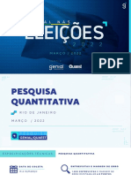 Genial Nas Eleicoes - Pesquisa para Governador RJ 2022 - Resultado Marco