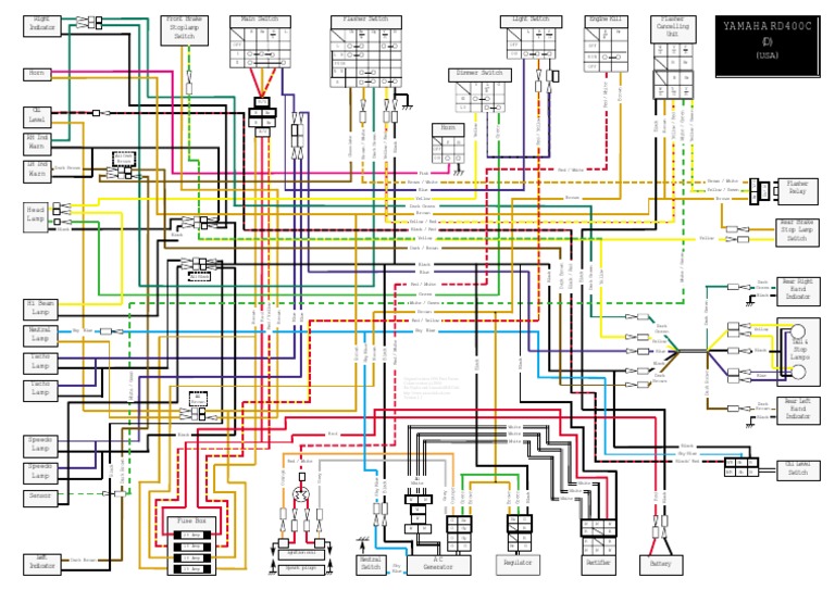 RD400 (US) Wiring Diagram