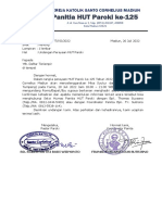 07 - 19 - 2022 Undangan Perayaan HUT Paroki Ke-125 - Romo Pengurus BGKP DPP SeKevikepan Madiun