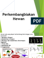 Perkembangbiakan Hewan Generatif Dan Vegetatif