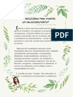 O Que É Necessário para Manter Um Relacionamento e Identificando Áreas de Conflito@