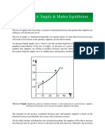 Module 4 - Supply & Market Equilibrium