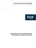 Instructivo para El Uso Del Sistema de Declaraciones Juradas de Intereses PDF