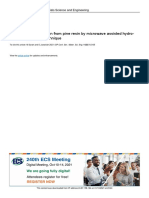 Turpentine Oil Extraction From Pine Resin by Microwave Assisted Hydro - Distillation (MAHD) Technique