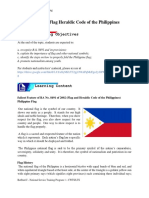 Lesson 4 - Flag Heraldic Code of The Philippines: Learning Objectives