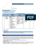 Sesion de Aprendizaje - 18 de Agosto