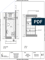 A B A B: Corte A-A ESC. 1/25 Planta de Baño ESC. 1/25
