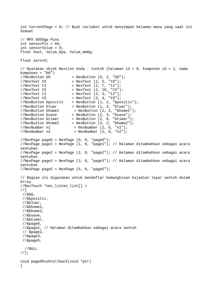 Kontrol Sensor dan Halaman Nextion | PDF | Metode & Bahan Ajar | Komputer