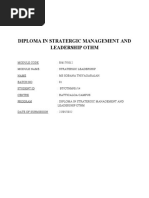 Diploma in Stratergic Management and Leadership Othm