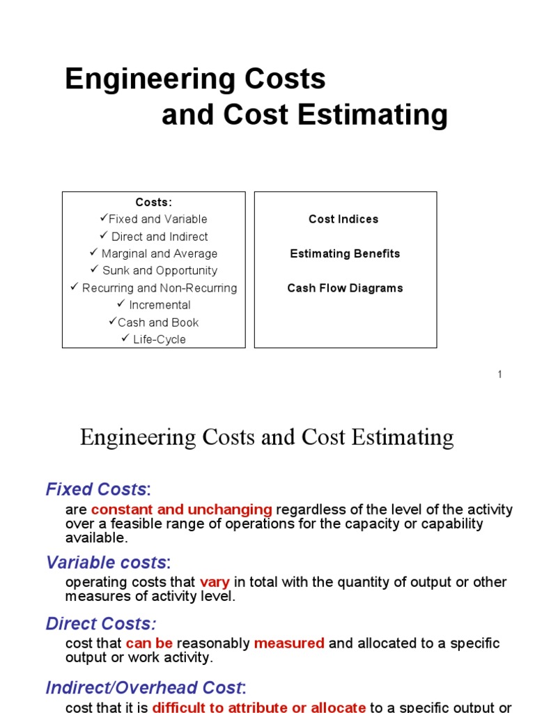 Engineering Costs and Cost Estimating | PDF | Cost | Index (Economics)