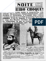 Sangue Na Curva Da Morte. Francisco Faria Junior Relata o Tremendo Crime. A Noite. Rio de Janeio - Terça-Feria, 17 de Setembro de 1935.