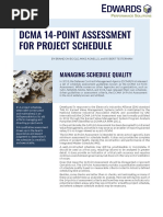 Dcma 14-Point Assessment For Project Schedule