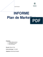 Informe Plan de Marketing