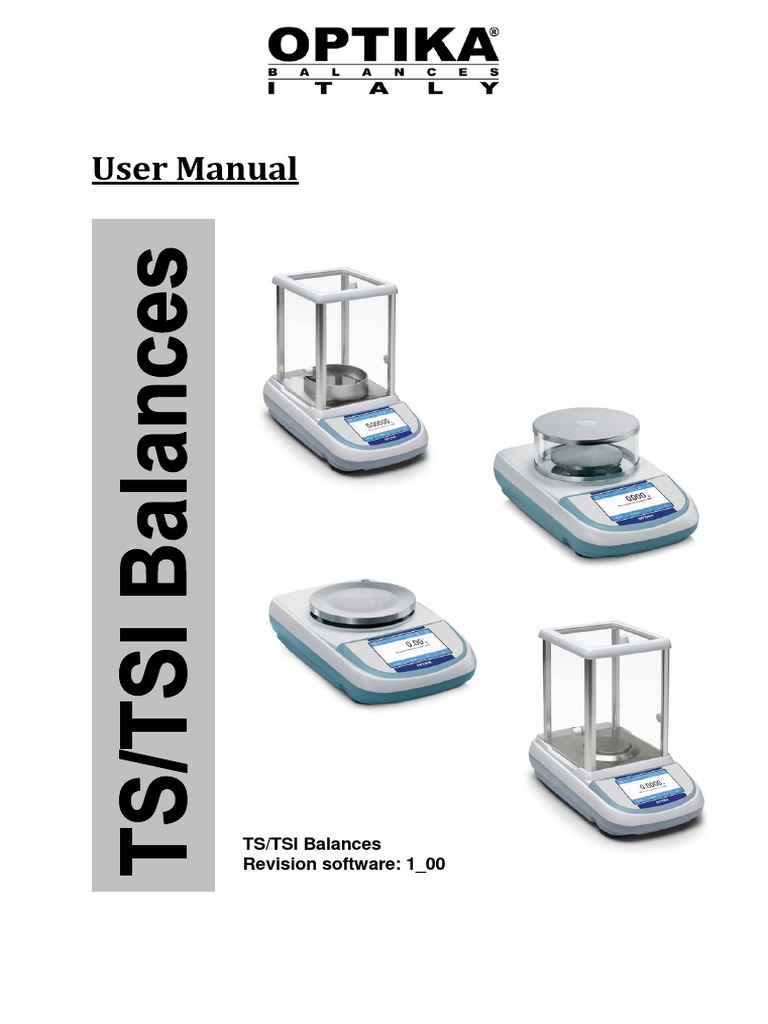 OPTIKA Serie TS TSI Instruction Manual en PDF Password Calibration