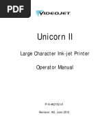 Videojet Unicorn II Printer Users Manual