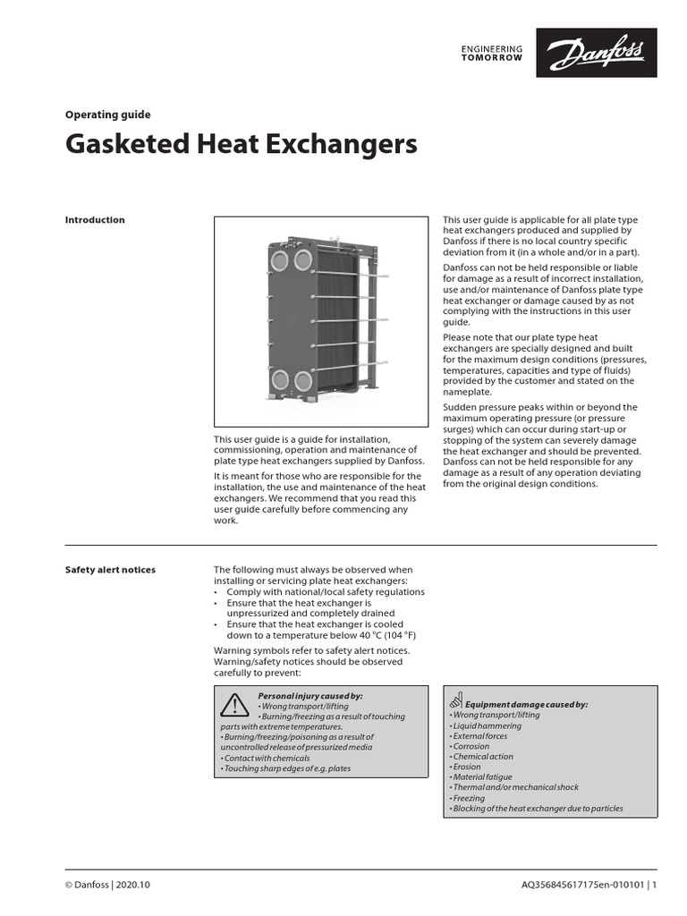 SONDEX SP 15AST - Gasketed - Heat - Exchangers Manual | PDF | Heat ...