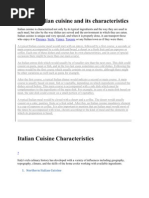 Download Typical Italian Cuisine and Its Characteristics by osvishnuinland SN58901797 doc pdf