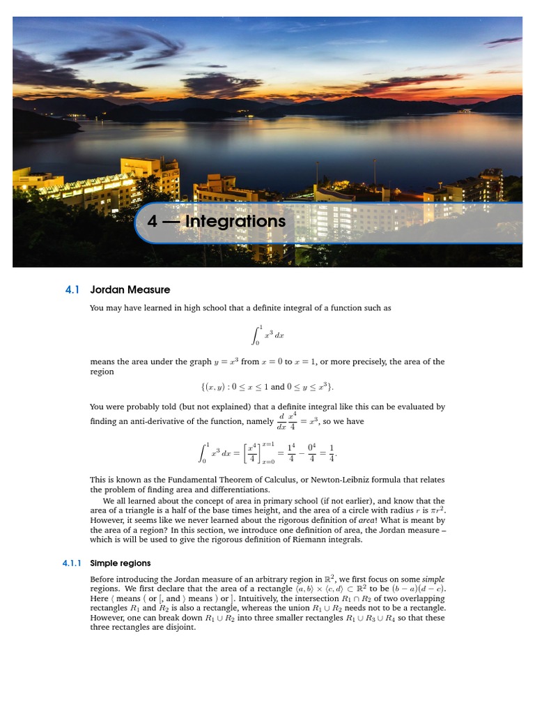 Advanced Calculus: Jordan Measure | PDF | Integral | Lebesgue Integration