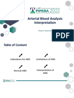 Arterial Blood Analysis Interpretation: Rania Imaniar