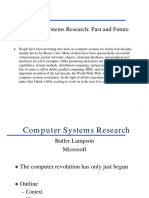 Computer Systems Research