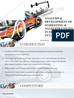 Analysis and Develpoment of Sales and Strategies of STS Hyundai PVT - LTD Sunny Dhodi MMS-A-22