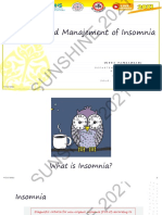 Diagnosis and Manajement of Insomnia: Yetty Hambarsari