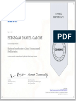 Linux commands and shell scripting course completion