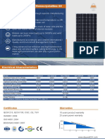 Photovoltaic Module Monocrystalline 60: Certificates Warranties